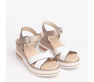 Sandali NeroGiardini E218737D Bianco